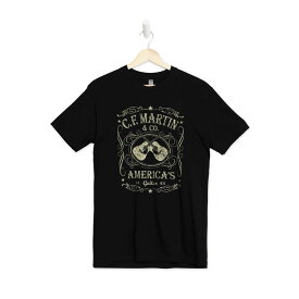 【メール便・送料無料・代引不可】MARTIN 18C0000S Sサイズ Dual Guitar Tee/Black Tシャツ