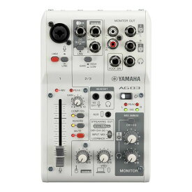 【送料込】YAMAHA ヤマハ AG03MK2 W ホワイト ライブストリーミングミキサー