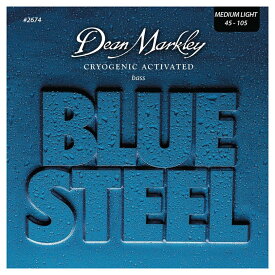 【メール便・送料無料・代引不可】【2セット】Dean Markley DM2674 [45-105] BLUE STEEL Stainless ベース弦 MEDIUM LIGHT