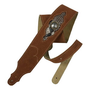 yzFranklin 8S1B-RU-SN {v M^[Xgbv U[ Xgbv Sculpted Suede - Snake Pattern Guitar Strap