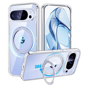 �y�ČRMIL�K�i�EMagsafe�Ή��zGoogle Pixel 10 Pro XL �p �P�[�X MagSafe�Ή� �����O360°��]�X�^���h�@�\ �c�����Ή� ���� ���΂ݖh�~ ���C�����X�[�d �����Y�ی� �ϏՌ� �g�уJ�o�[ 6.8 �C���` �}�O�l�b