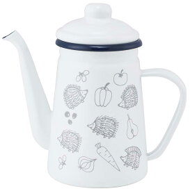 スケーター (skater) ホーロー ドリップケトル 1.1L リサラーソン はりねずみ ENKT1-A