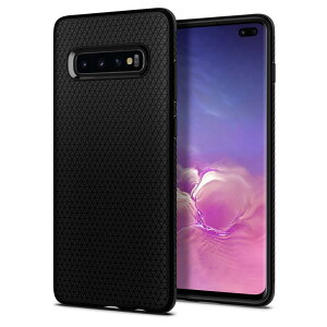 �ySpigen�z Galaxy S10 Plus �P�[�X [ SCV42 SC-04L SC-05L ] �Ή� TPU �y�� �Ռ��z�� �ČRMIL�K�i�擾 �_�� �ϏՌ� ���C�����X�[�d�Ή� ���L�b�h�E�G�A�[ 606CS25764 (�}�b�g�E�u���b�N)