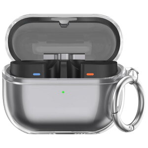 AhaStyle Samsung Galaxy Buds3 FE (2025)/Buds3 Pro/Buds 3 (2024) �p�N���A�P�[�X [���ϖh�~] �\�t�gTPU�ی�J�o�[ �X�L�� Samsung Galaxy Buds3�V���[�Y�Ή� ���C�����X�[�d�Ή�