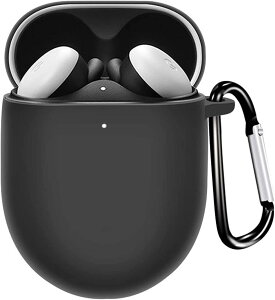 ANYOI Google Pixel Buds Pro �p �P�[�X �S�ʕی�J�o�[ �V���R���P�[�X �y�J���r�i�t���z�y�� �h�o �ϏՌ� �����[�d�\ �S�ʕی� �L�Y�h�~ Google Pixel Buds Pro �Ή� (�u���b�N)