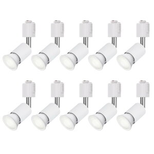 DiCUNO �_�N�g���[���p�X�|�b�g���C�g E26���� LED�d���t�� 60W�`���� �����F LED�X�|�b�g���C�g 6W ���C�e�B���O�o�[�p�X�|�b�g���C�g �_�N�g���[���p��� ���P�x 5000K �L�p �񒲌� �z���C�g 10��