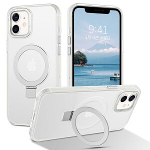 DUEDUE iPhone 12 Mini P[X MagSafeΉ ACtH12mini P[X }Olbg X^h@\ 120°J\ zCg ̃fUC wh~ ϏՌ ̌^ ^ TPUP[X ԍڃz_[Ή 