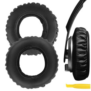 Geekria �C���[�p�b�h QuickFit �݊��� �p�b�h �\�j�[ SONY MDR-XB700 �w�b�h�z���ɑΉ� �p�b�h �C���[/�C���[�J�b�v (�v���e�C�����U�[/�u���b�N)