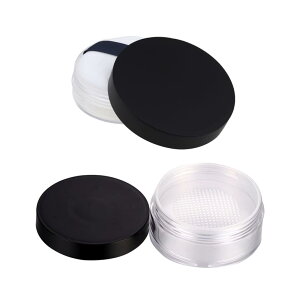 DFsucces クリアルースパウダーケース 20g プラスチック パウダーケース 携帯用 詰め替え容器 旅行 化粧品 小分け パウダー容器