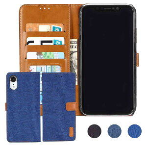 �yAnrek�z�݊��� iPhone X/Xs �Ή� APPLE �f�j���ޗ� �蒠�P�[�X (�u���[) �A�C�t�H��x/xs iphonex/xs �J�o�[ �蒠�^ �J�[�h���[ �T�C�h�}�O�l�b�g �X�^���h�@�\�t�� ���z�^ �P�[�X iPhoneX NAVY