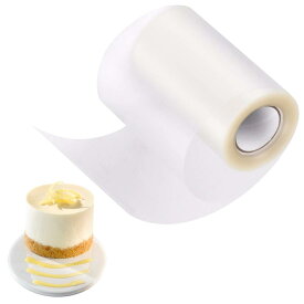 Kingsie ケーキフィルム 透明 ケーキカラー ケーキ用サイドフィルム 保護膜テープ ムースフィルム ケーキ飾り ベーキング (8cm*10m)