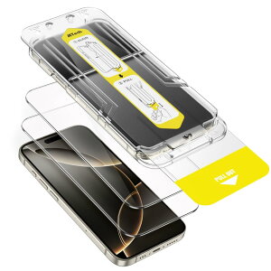 JETech iPhone 17 / iPhone 16 Pro 6.3C`p tیtB 10bŒȒPCXg[ XebvgCt CA KX P[XɊȂ HDNA 2Zbg