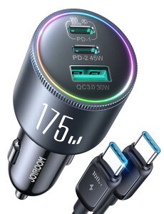 JOYROOM VK[\Pbg USB-C J[`[W[ 175W y100W USB CP[utE}[dz3|[gyPD 100W/45W+QC3.0zƗ3`bv݌v dی ԍڏ[d m[gPC/p\R/MacBook/iPhone/Android/Ȃ