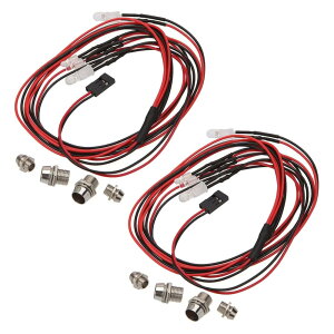GTIWUNG 4 LED RCJ[Cg RC LEDCg wbhCge[CgZbgLEDCg1/10 RCfJ[gbN 5mm / 3mma KȒP d RCJ[pLEDwbhCg RCԗpANZT[ 2Zb
