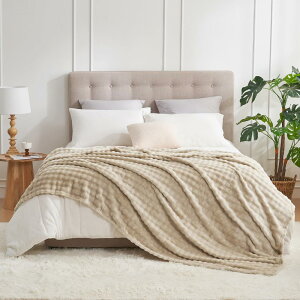 Hansleep �ѕz ������ �~�p �g���� �_�u�� �u�����P�b�g �傫�� 200x220cm �唻 �O���[ �_�炩�� �ӂ�ӂ� �������� �􂦂� �y�� �Ód�h�~ �l�G�K�p (200x220,�O���[�W��)