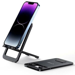 JSAUX �X�}�z�X�^���h ��� �g�уX�^���h �܂肽���� �p�x�����\ iPhone�ɑΉ��p�X�^���h �����^�тɕ֗� �A���~�� ����~�� 4-8�C���` iPhone 15 14 13 12 11 Pro Max X Xr Switch Kindle�ȂǂɑΉ� ��