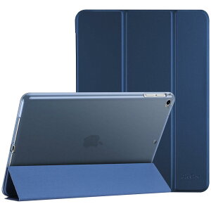 ProCase iPad 9.7 �P�[�X�AiPad 6���� 2018/ 5���� 2017, iPad Air 2 1 �ی�J�o�[, 3�܂� �X�}�[�g�P�[�X TPU�o�b�N�J�o�[ �X�^���h�@�\ - �_�[�N�u���[