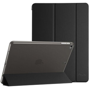 ProCase iPad 9.7 P[XAiPad 6 2018/ 5 2017, iPad Air 2 1 یJo[, 3܂ X}[gP[X TPUobNJo[ X^h@\ - ubN
