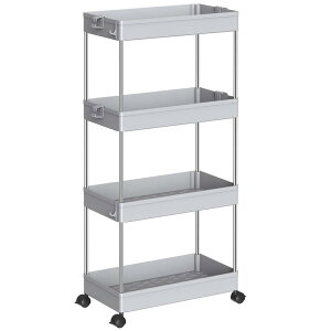 SPACEKEEPER �L�b�`�����S�� �X���� ���Ԏ��[ 13cm ���[���b�N �L���X�^�[�t�� ���[�J�[�g ���[�����O���b�N ������� ������ �H�i �y�b�g�{�g�� ���� �䏊 ���ʏ� �①�ɉ� 4�i �r�b�O �O���C