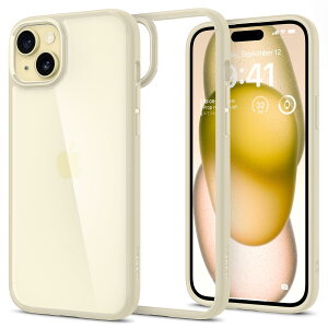 Spigen �y�n��18�N�̋Z�p�́z iPhone 15 Plus �P�[�X �N���A �X�g���b�v�z�[�� �ČRMIL�K�i �E���g���E�n�C�u���b�h ACS06658 (�~���[�g�E�x�[�W��)