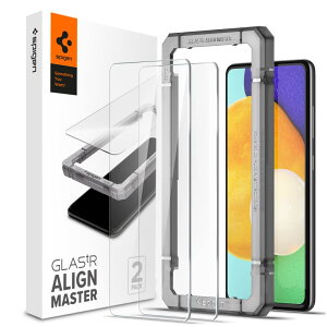 Spigen AlignMaster �K���X�t�B���� Galaxy A52 5G �p �K�C�h�g�t�� �M�����N�V�[ A52 5G �p �ی� �t�B���� 2����