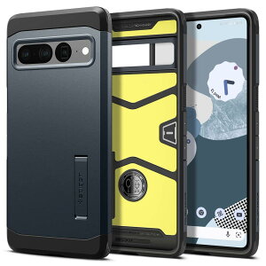 Spigen Pixel7 Pro �P�[�X �ϏՌ� �X�^���h�t�� �ČRMIL�K�i�擾 �O�w�\�� �X�}�z�X�^���h �J�����ی� ���h�~ �Ռ� �z�� Qi�[�d ���C�����X�[�d �^�t�E�A�[�}�[ ACS04729 (���^���E�X���[�g)