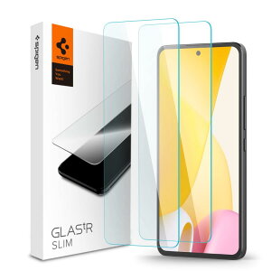Spigen �K���X�t�B���� Xiaomi 12 Lite �p ��U�h�~ 9H�d�x �V���I�~ 12 lite �Ή� �ی� �t�B���� 2����