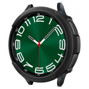 Spigen Galaxy Watch 6 Classic 47mm �P�[�X �X���� �V���v�� �y�� �ی�J�o�[ TPU �Ռ��z�� �ȒP�Ȏ��t�� �M�����N�V�[�E�H�b�`�p ���L�b�h�E�G�A ACS06394 (�}�b�g�E�u���b�N)