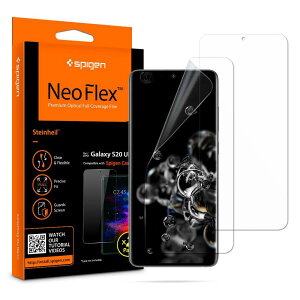 Spigen NeoFlex �t�B���� Galaxy S20 Ultra �p �S�ʕی� TPU�f�� �M�����N�V�[ S20 Ultra �p �\�蒼�����\ �t���J�o�[ 2����