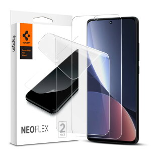 Spigen NeoFlex �t�B���� Xiaomi 12 �� 12X �p �S�ʕی� TPU�f�� �V���I�~ 12 �� 12X �Ή� �\�蒼�����\ �t���J�o�[ 2����
