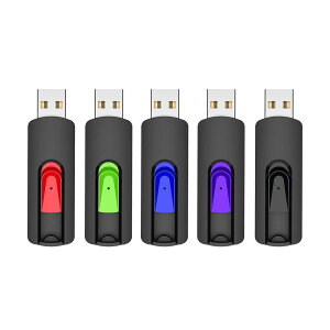 USB������ 32GB 5�Z�b�g USB 2.0 �t���b�V���������L�k�� 32�M�K�o�C�g �T���h���C�u �[�X�e�B�b�N �y���h���C�u 5�F�i�� �� �� �� �ԁj