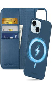 SHIELDON iPhone15Ή 蒠^P[X 2in1 {v OR ӂ15p gуJo[ Ռz J[h[ uX^h@\ [RFIDubLO]Sʕی ACz15 Ή X}zP[X 2