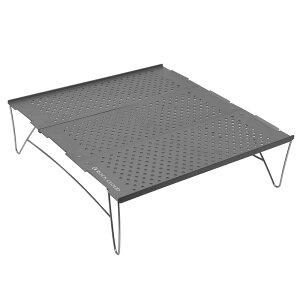 ROCK CLOUD キャンプ テーブル リンク付き アウトドア ローテーブル 組立簡単 超軽量 耐荷重15kg 折りたたみ コンパクト ソロキャンプ バックパッカー ハイキング bbq 登山 ツーリング 収納袋付き