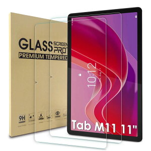 WD&CD Lenovo Tab B11/M11/K11 10.95C` Ή KXtB [2] KX ʕیtB m{ Lenovo Tab M11 Ή tیtB dx9H ߗ Uh~ ϏՌ wh~ CA[ 