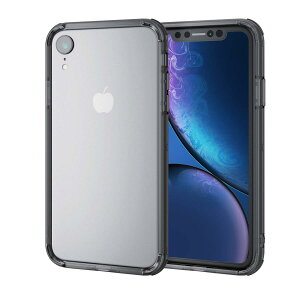 �G���R�� iPhone XR �P�[�X �Ռ��z�� TRANTECT �n�C�u���b�h �o���p�[ �yiPhone����������B�z �u���b�N PM-A18CHVBBK