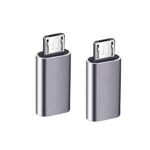 YFFSFDC USB-C �� Micro USB �A�_�v�^ Type-C (���X) to Micro USB (�I�X) �ϊ��A�_�v�^ 2���� �}�C�N��USB�ϊ��A�_�v�^�[ �ϊ��R�l�N�^ �[�d�ƃf�[�^�]�� Xperia�AGalaxy�ANexus�AHUAWEI��Micro�ݔ��Ή� �V���o�[