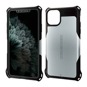 �G���R�� iPhone 11 Pro Max �P�[�X ZEROSHOCK �ϏՌ� [�������̏Ռ�����{�̂��Ռ��z���\�� (�Ռ��z���t�B�����t)] �X�g���b�v�z�[���t�� �V���o�[ PM-A19DZEROSV