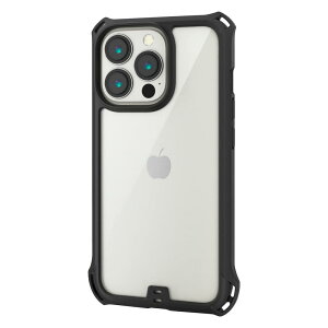 �G���R�� iPhone 13 Pro/�n�C�u���b�h�P�[�X/ZEROSHOCK/�u���b�N