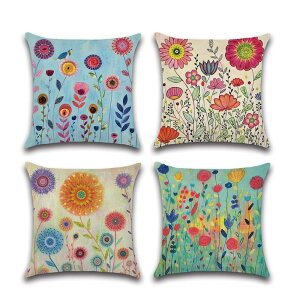 YunJeude �N�b�V�����J�o�[ 55x55cm 4���Z�b�g �k�� �􉽊w�͗l �Ⴄ�� ���l�� ���� ���� ������� �t�@�X�i�[ ���_�� �ƒ둕�� �� ���� �l�G�ʗp �C���e���A �x�b�h���[�� (�ԕ�, 55x55)