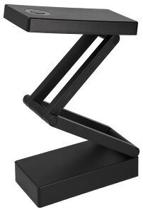 ジェントス LEDデスクライト 【明るさ 260ルーメン/実用点灯9時間】USBまたは単3形電池3本(別売り)使用 眼の事を考えたデスクライト DK-R112BK ブラック
