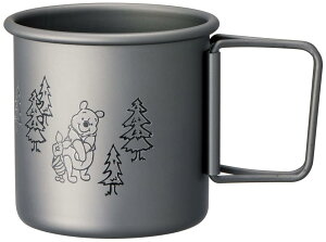 スケーター (skater) アルミ製 マグカップ アウトドア 折りたたみハンドル ディズニー くまのプーさん AKOH1-A
