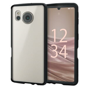 �G���R�� AQUOS sense7 [ SH-53C | SHG10 ] �P�[�X �J�o�[ �ϏՌ� �Ռ��z�� TOUGH SLIM LITE �w�䂪���ɂ����w�ʃp�l�� ������ [�����Čy���ϏՌ��P�[�X] �X�g���b�v�z�[���t�� �u���b�N PM-S226TSLFCSBK