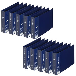 �v���X 2�����O�t�@�C�� �X�[�p�[�G�R�m�~�[ A5�� �l�C�r�[ 10���Z�b�g