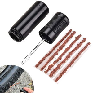 自転車タイヤ修理キット パンク修理キット チューブレス タイヤ パンク 修理 キット 自転車ぱんく修理セット 簡単 ミニ携帯応急 素早く使用でき タイヤを応急処置 車 オートバイ マウンテ