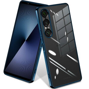 Xperia 1 VII �P�[�X �N���A ���^ ���� TPU �\�t�g �ϏՌ� ���ϖh�~ �X�g���b�v�z�[���t�� xperia 1 vii �J�o�[ SO-51F�Ή� Xperia 1 7 �P�[�X�i�u���[�j