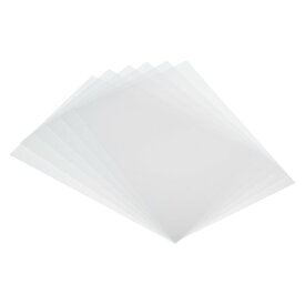 PATIKIL 6個入り 20 x 29 cm シュリンクプラスチックシート プリント可能 熱収縮アートフィルム紙 DIY製作 ホワイト
