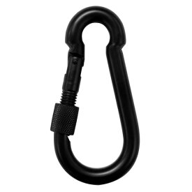 和気産業(Waki Sangyo) ロック付きスプリングフック 使用荷重120kg ブラック 10×5cm 15-434