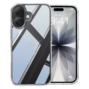 �ČRMIL�V�K�i�E�w��h�~CASEKOOiPhone 16 �p �P�[�X �����ӂ���16�P�[�X 6.1 �C���`(�N���A)