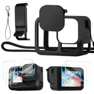 KF CONCEPT gopro �A�N�Z�T���[�L�b�g GoPro 13��p �ی�P�[�X �V���R���P�[�X �ی�J�o�[ �V���R���P�[�X GoPro Hero 13 �A�N�Z�T���[ GoPro 13 �P�[�X �S�[�v��13�p�P�[�X �A�N�V�����J�����p���i �S��