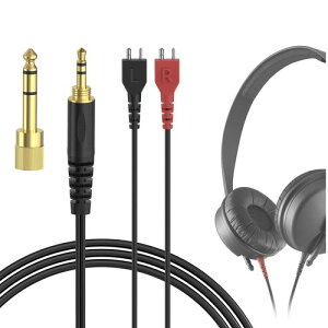 Geekria �P�[�u���݊��� �I�[�f�B�I�R�[�h�[���n�C�U�[ Sennheiser HD25, HD25-1, HD25-1 II, HD25-13, HD25-C �w�b�h�z���P�[�u���A3.5mm �ɓK������ 2.5 m
